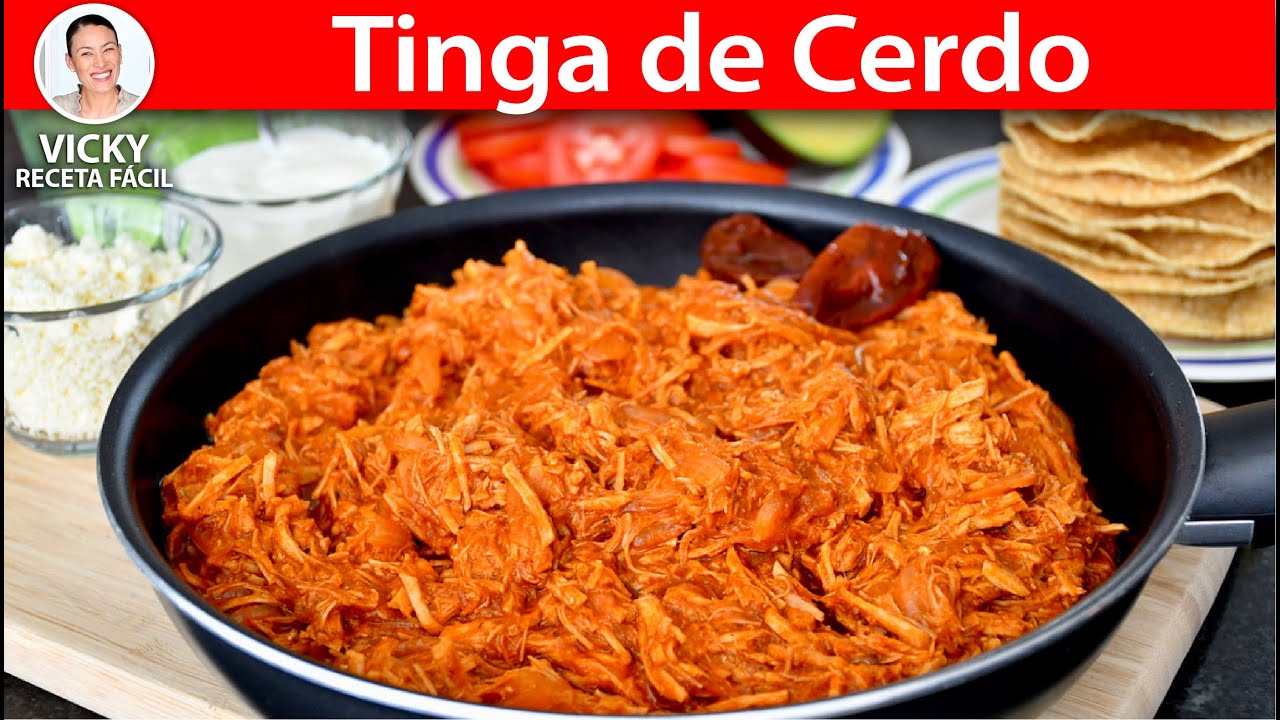 TINGA DE CERDO | Vicky Receta Facil