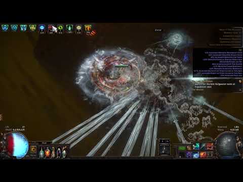 POE 3.15 CoC Ice Spear build in action! mapping with no assistance!