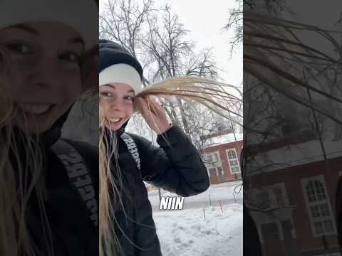Hiukset jääty😳🧊☃️