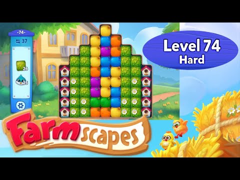 Farmscapes Level 74 Hard | No Boosters | Playrix