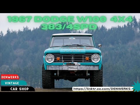 1967 Dodge W100 4x4 "POWER WAGON" - NO RESERVE