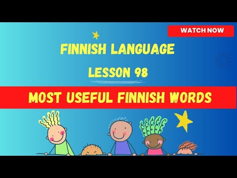 Most useful finnish words | Finnish language lesson for beginners |Finnish language| 2023 |Finland
