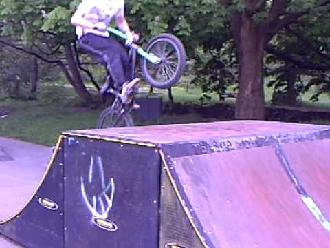jumping the volcano BMX