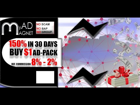 СТАРТ! MyAdMagnet Покупка пакета AdPack 1$, вывод от 1$