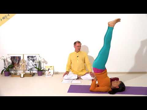 Schulterstand mit vollständigem Yoga Atem - Yoga Asana Lexikon