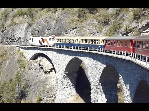 Switzerland: Glacier Express Route, St Moritz to Landwasser Viaduct