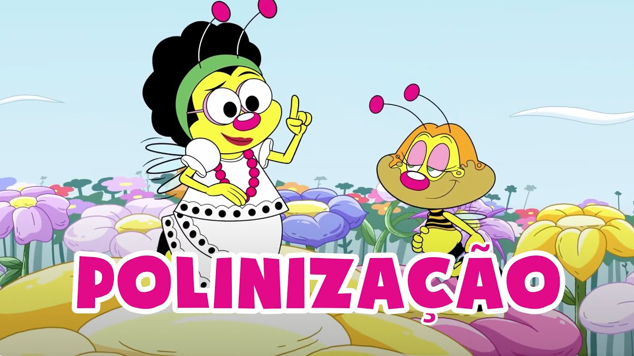 O que é a POLINIZAÇÃO? Trabalho da escola de Zuzubalândia • Desenho para crianças