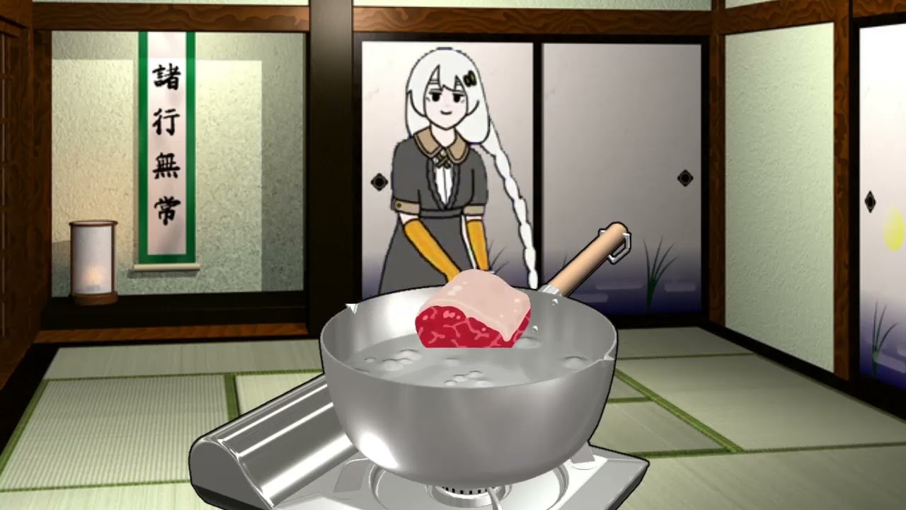 しゃぶしゃぶをする紲星あかり