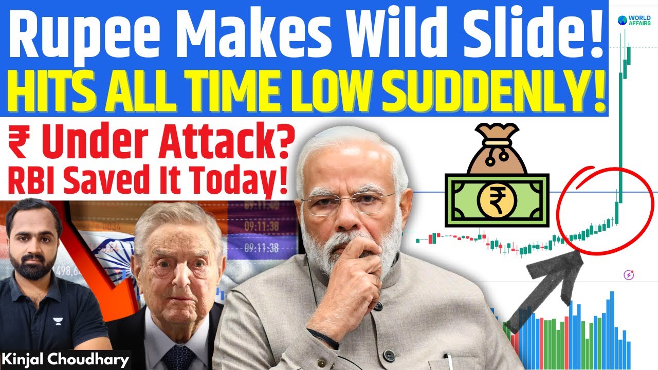 Rupee Falls To All-Time Low 89.5! Sudden Crash Explained- Soros Attack? US-India Trade Shock? Kinjal