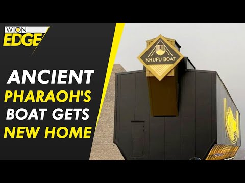 Egypt's ancient King Khufu's Boat is moved from Giza pyramids to a new home