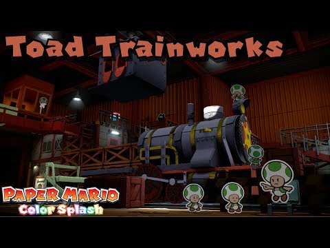 Paper Mario: Color Splash 100% Repainted - Stage 23 - Toad Trainworks