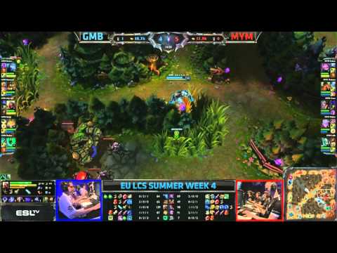 Gambit Gaming (GMB) vs Meet Your Makers (MYM) || EU LCS Summer 2013 W4D1 || Full Game HD