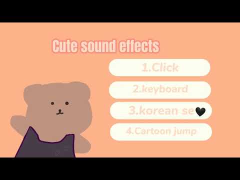 Cute, aesthetic sound effects | save it No Copyright ©️