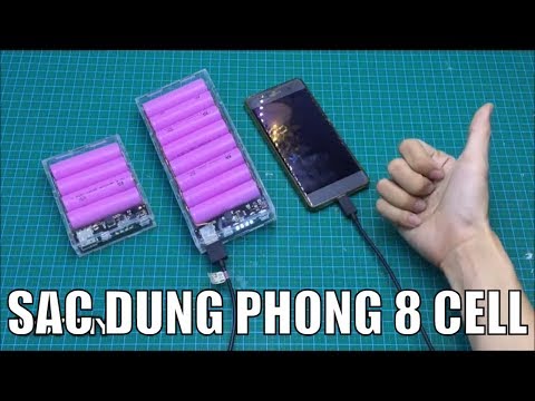 Chế box sạc 8 cell bằng mica