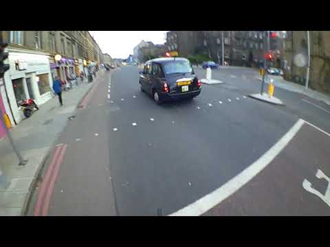 Cyclist disguised as a taxi RLJ