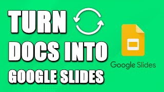 How To Turn Google Docs Into Google Slides (SIMPLE!)