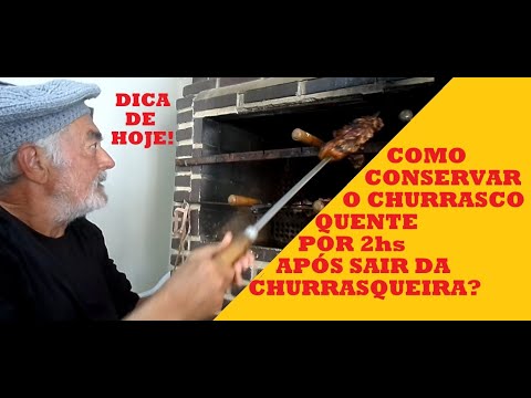 Dica de como conservar o churrasco quente por no mínimo 2 horas depois de tirar da churrasqueira!