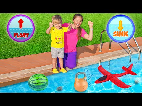 Oliver and Mom - Sink or Float Experiment