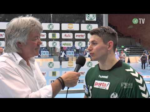 Interviews nach dem Spiel GWD Minden - MT Melsungen