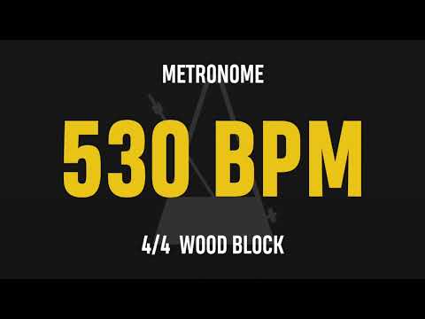 530 BPM 4/4 - Best Metronome (Sound : Wood block)