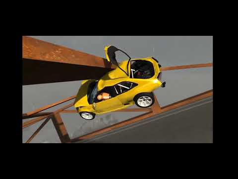 Beamng_drive open bridge car crashing radio active nuclear power plant #beamngopenbridge