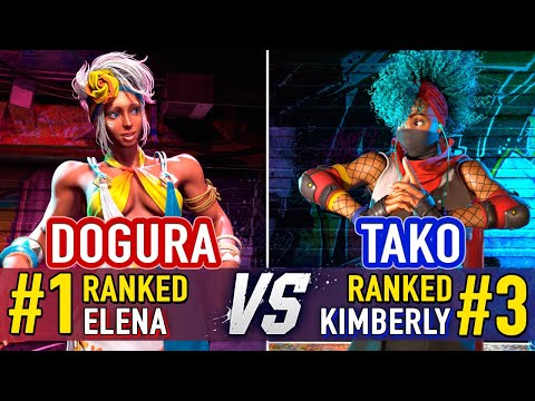 SF6 🤜 Dogura (#1 Ranked Elena) vs Tako (#3 Ranked Kimberly) 🤛 Street Fighter 6 High Level Gameplay