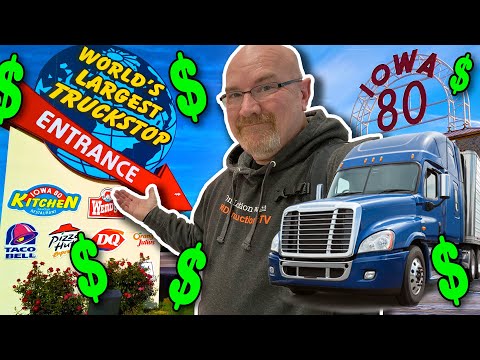 Living at The World’s Largest Truck Stop for a WHOLE DAY 🚚🍽️ + Iowa 80 Truck Museum Tour 🚚🍽️