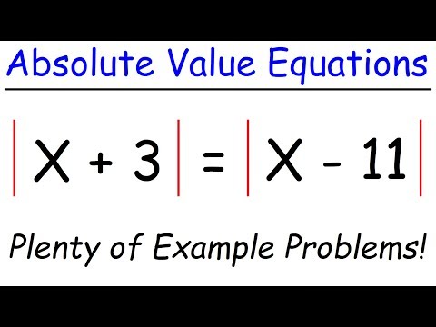 How To Solve Absolute Value Equations Video