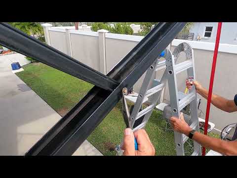 Awning Repairs Replacing gas struts on the arms