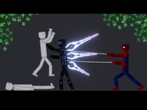 Spiderman Saves People From Psychic Soldier in People Playground