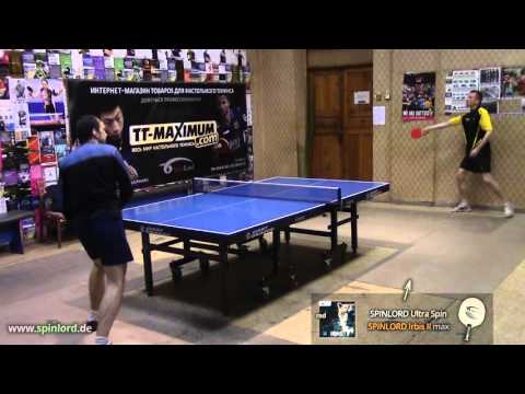 SPINLORD Irbis II max FH - topspin against ОХ block on SPINLORD Ultra Spin blade