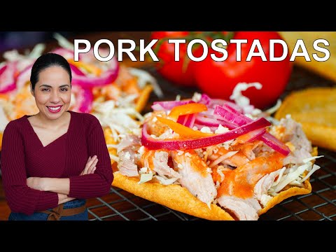 PORK TOSTADAS with PICKLED red onions 🧅 | tostadas JALISCO-STYLE | Villa Cocina