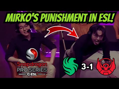 Mirko Did His Punishment After Bigetron Alpha's Defeat VS Team Falcons PH In ESL!