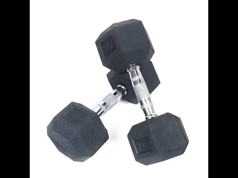 KD Rubber Coated Hex Dumbbell
