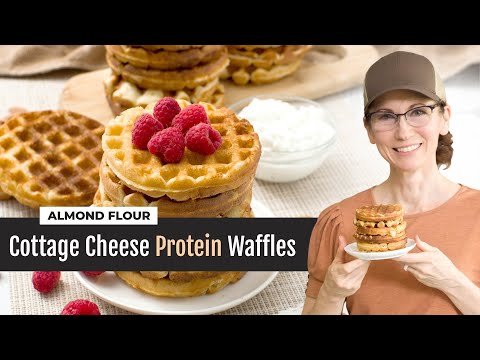 Cottage Cheese Protein Waffles | Crispy Outside, Soft Inside!
