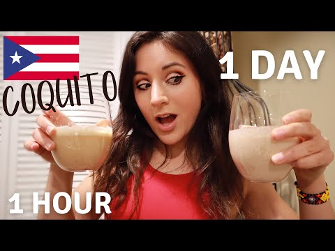 1 Hour vs. 1 Day Coquito | Vegan