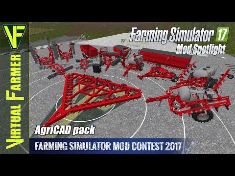 Farming Simulator 17 Mod Spotlight - AgriCAD pack (Mod Contest 2017)