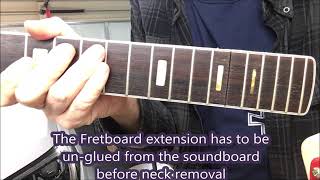 Video thumbnail for Epiphone FT-365 Neck Reset, Bridge Replacement and Blushed Finish Repair by Harpeth Guitar Restoration