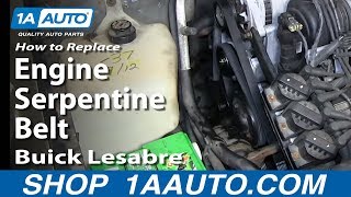How to Replace Serpentine Belt 96-99 Buick LeSabre
