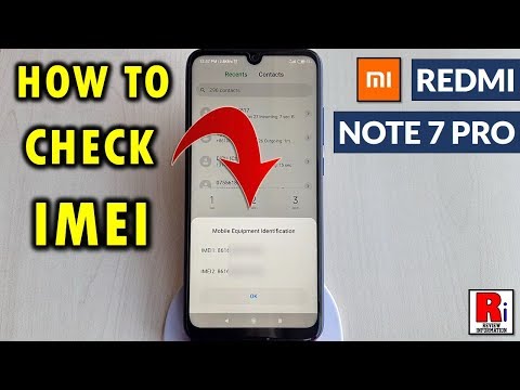 How To Check IMEI Number on Xiaomi Redmi Note 7 Pro