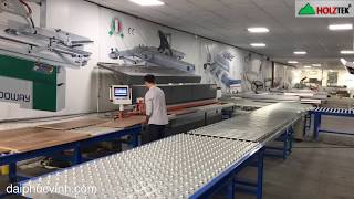 Máy Dán Chỉ Cạnh PVC Holztek Pro-650AH | Máy Dán Viền Nhựa | Băng Tải Rulo Quay Vòng Thu Hồi Phôi