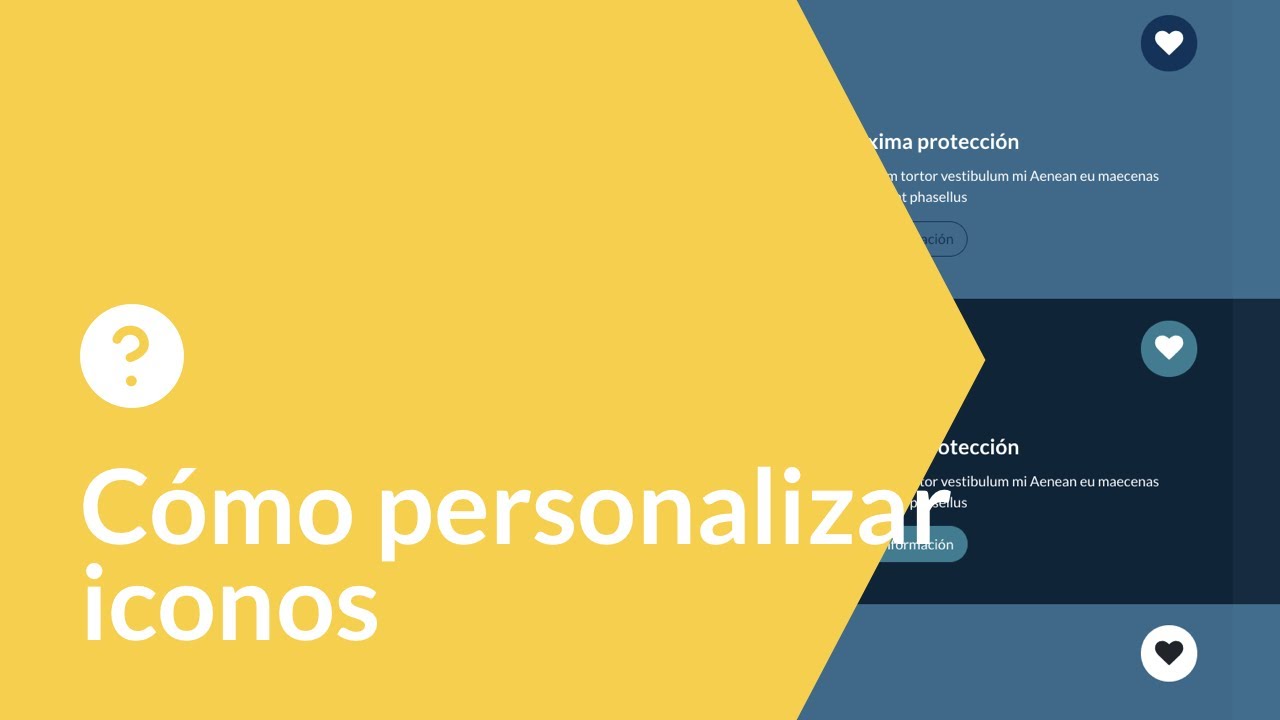 Cómo personalizar iconos