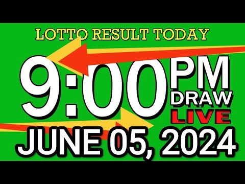 LIVE 9PM LOTTO RESULT TODAY JUNE 05, 2024 #2D3DLotto #9pmlottoresultjune5,2024 #swer3result