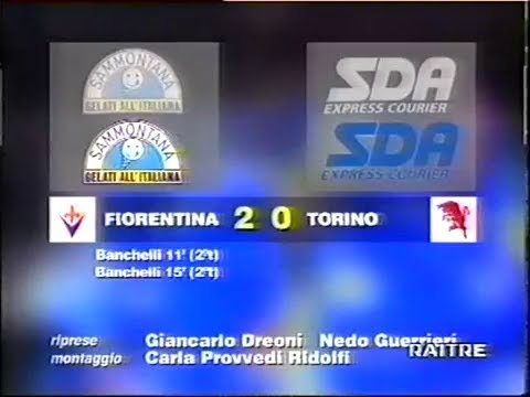 1995-96 (1a - 27-08-1995) Fiorentina-Torino 2-0 [Banchelli,Banchelli] Servizio D.S.Rai3