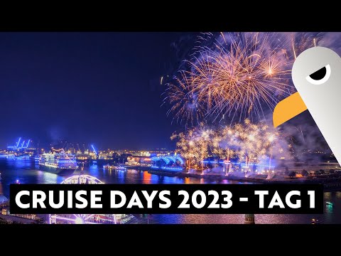 Cruise Days Live - Tag 1: Rhapsody in Blue Feuerwerk ⚓️ Hamburg Hafen Live