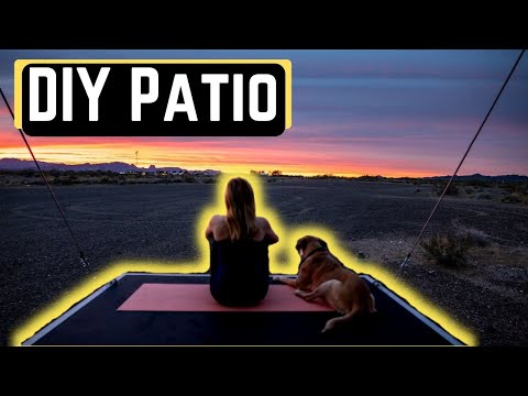 Toy hauler Patio || DIY Toy Hauler Patio For RV Living Full Time