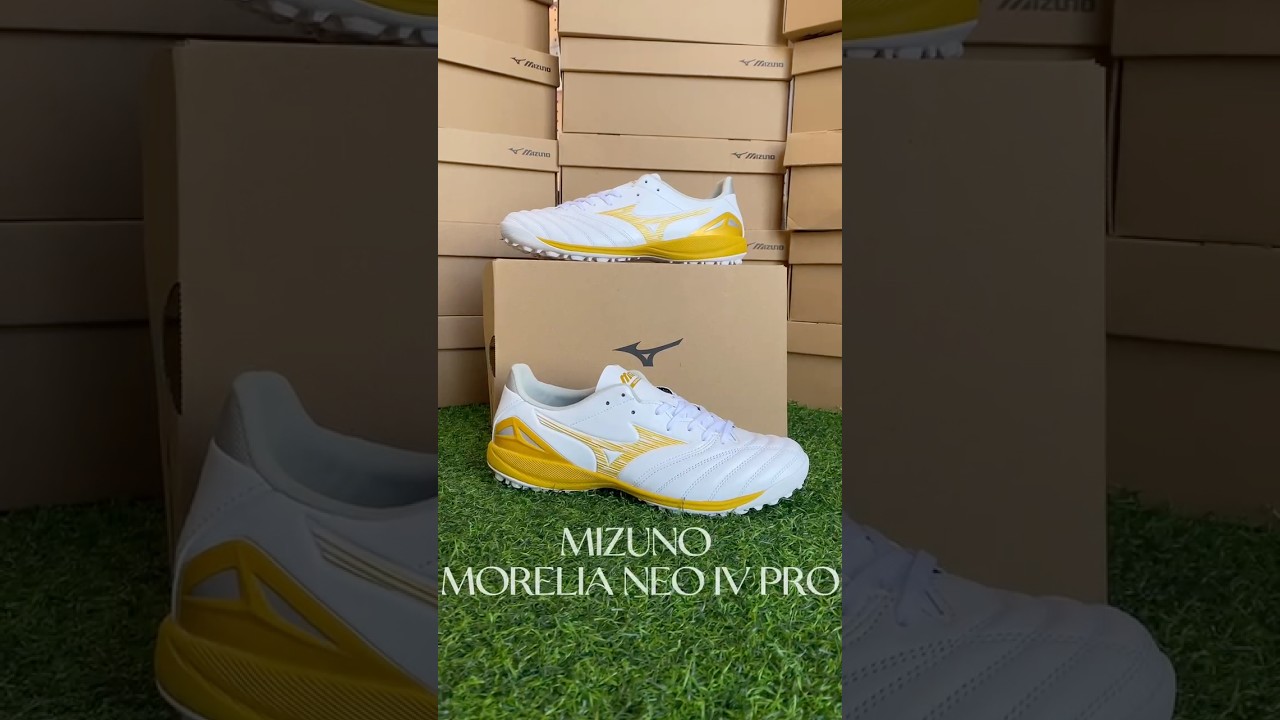 Giày Bóng Đá Mizuno Morelia Neo IV Pro TF Bright Gold P1GD263550