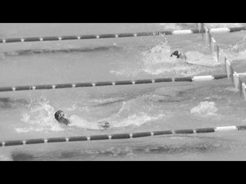 Roland Matthes Dominates Olympic Backstroke For Gold - Mexico 1968 Olympics