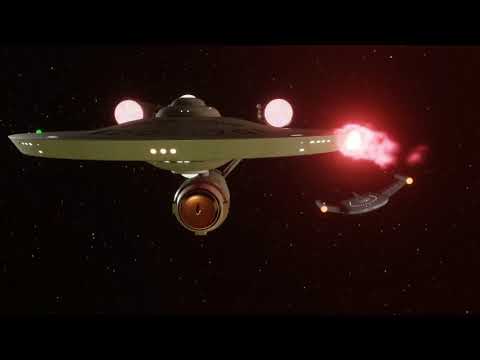 Star Trek - TOS Enterprise & Romulan Bird of Prey Ship - Blender 2.8
