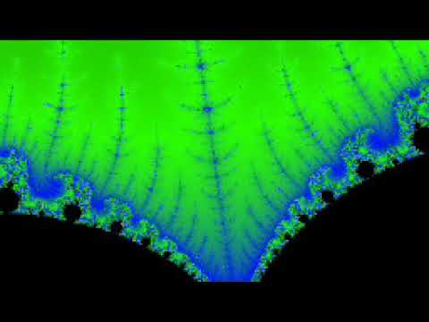 Blue & Green - Mandelbrot Fractal Zoom
